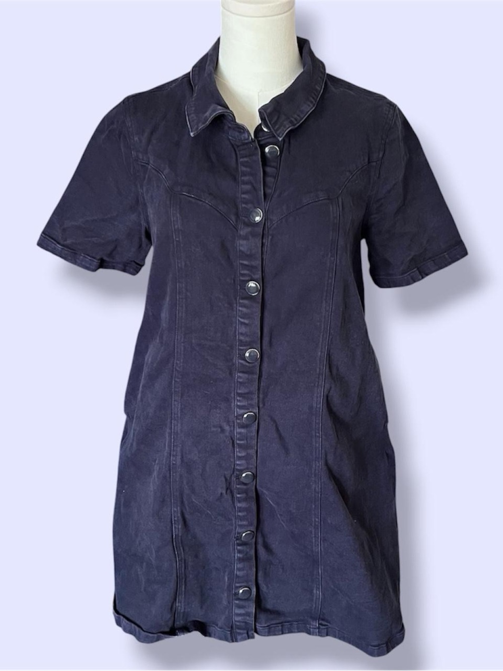 ENGLISH FACTORY Washed Denim Mini Dress 💙